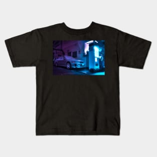 Evo IV under the snow in Japan Photography Kids T-Shirt